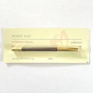 Mary Kay Eyebrow Pencil Chestnut 0892 Brow .04 oz Wooden New on Card Old Stock